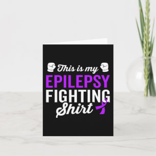 Tarjeta La Epilepsia De La Sobreviviente Guerrera Concienc