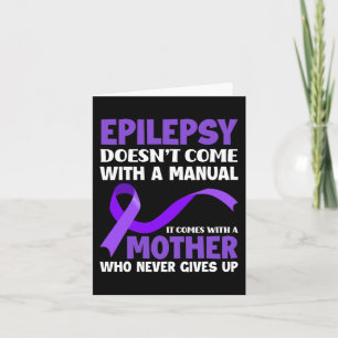 Tarjeta La epilepsia no viene con una Epilepsia manual con