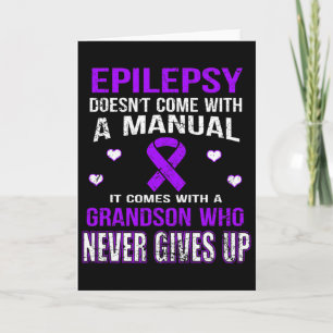 Tarjeta La epilepsia viene con un nieto que nunca se rinde