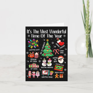 Tarjeta La época más maravillosa del año navidad xmas