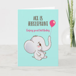 Tarjeta La era del elefante cutáneo es un cumpleaños graci