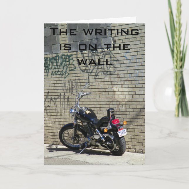 TARJETA LA ESCRITURA ESTÁ EN EL MURO 40 (Anverso)