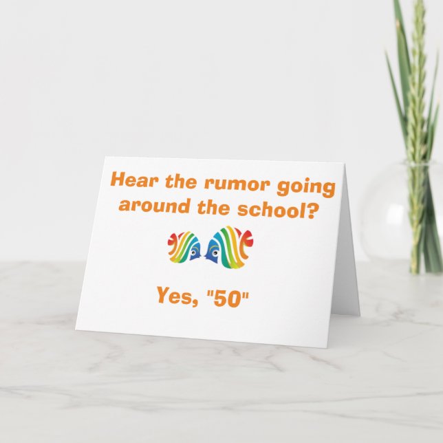 TARJETA **LA ESCUELA DE PESCADO** SABE" QUE ESTÁS VOLVIEND (Anverso)