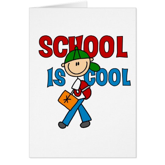 Tarjeta La escuela del muchacho es fresca