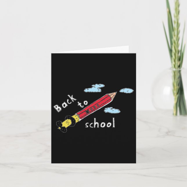 Tarjeta La escuela empieza de nuevo (Anverso)