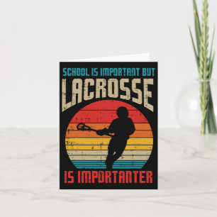 Tarjeta La Escuela Es Importante De Lacrosse Importante Fu