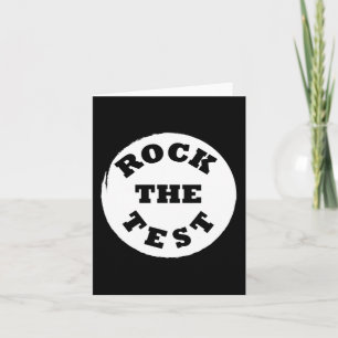Tarjeta La escuela femenina de los hombres de prueba rock