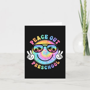Tarjeta La Escuela Peace Out 2024 El Último Día Del Verano