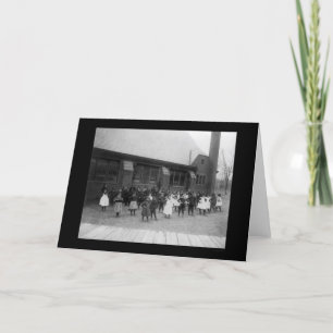 Tarjeta La escuela primaria afroamericana embroma 1900