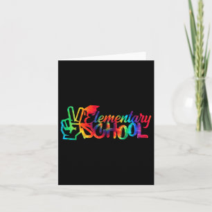 Tarjeta La Escuela Primaria Peace Out Regresa Al Colegio