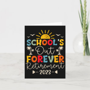 Tarjeta La escuela se retira para siempre profesor jubilad
