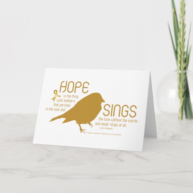 Tarjeta La esperanza canta el oro (Anverso)