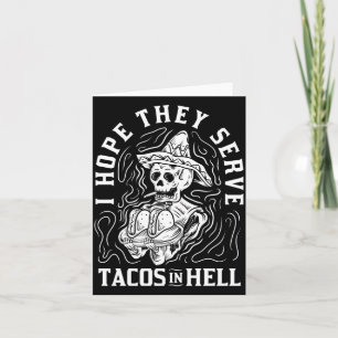 Tarjeta La Esperanza de los Hombres Sirve Tacos en el Infi