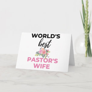 Tarjeta La esposa del mejor pastor del mundo