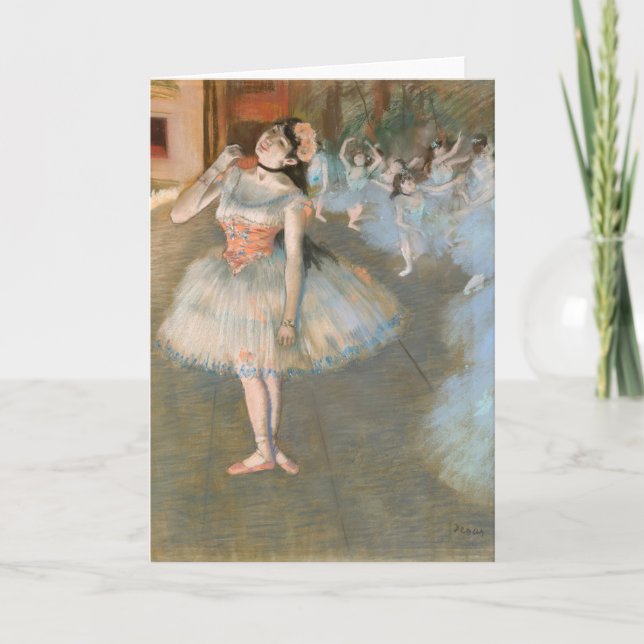 Tarjeta La estrella | Edgar Degas (Anverso)