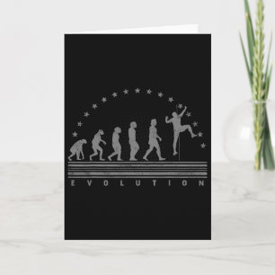 Tarjeta La Evolución del Montañismo Retro Hombres Boulderi