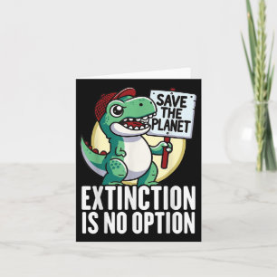 Tarjeta La extinción no es una opción Pro ambiental de din