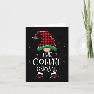 Tarjeta La familia Coffee Gnome Xmas coincidiendo con Plai