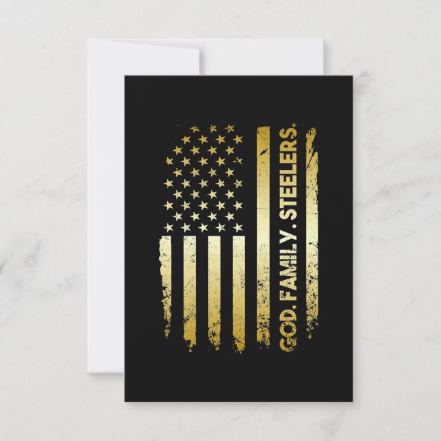 Tarjeta La familia de Dios Steelers (Anverso)