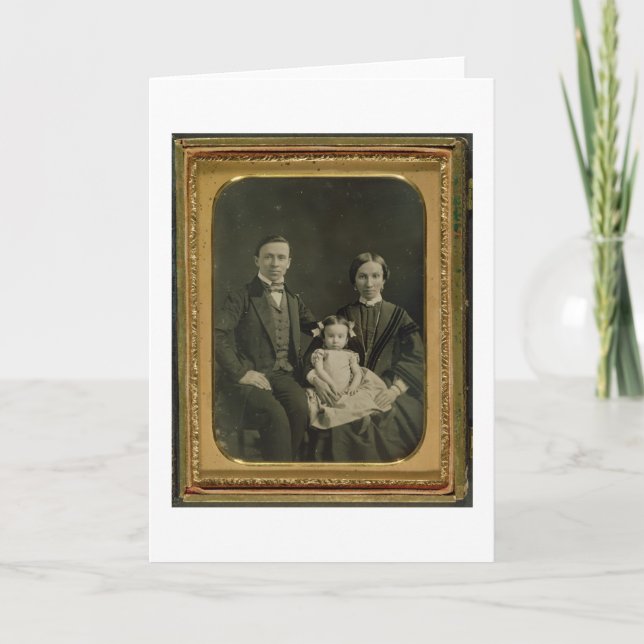 Tarjeta La familia de Hiller, c.1850 (daguerreotype) (Anverso)