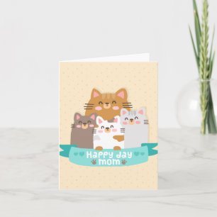 Tarjeta La familia de los personalizados lindo feliz día d