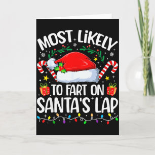 Tarjeta La familia de Navidad es más probable que se tire