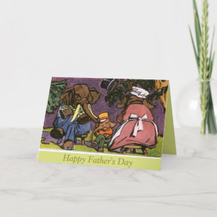 Tarjeta La familia del elefante -