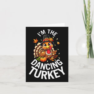 Tarjeta La Familia del Pavo Bailarín Grupo de Acción de Gr