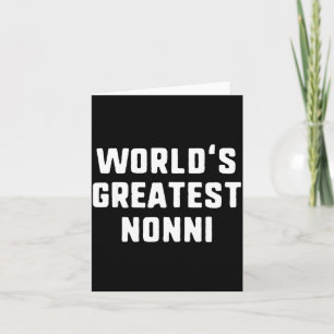Tarjeta La familia divertida con la mejor nonni del mundo 