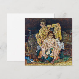Tarjeta La familia | Egon Schiele |
