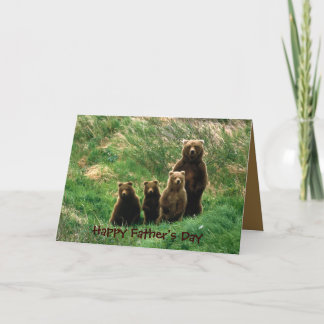 Tarjeta La familia, el día de padre feliz