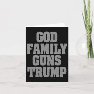 Tarjeta La familia patriótica Trump arma a Trump