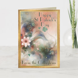 Tarjeta La fantástica suerte del Día Irlandés de San Patri