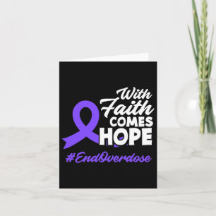 Tarjeta La fe trae esperanza para acabar con la sobredosis