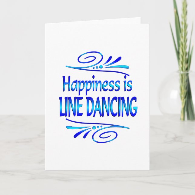 Tarjeta La felicidad es BAILE LINE (Anverso)