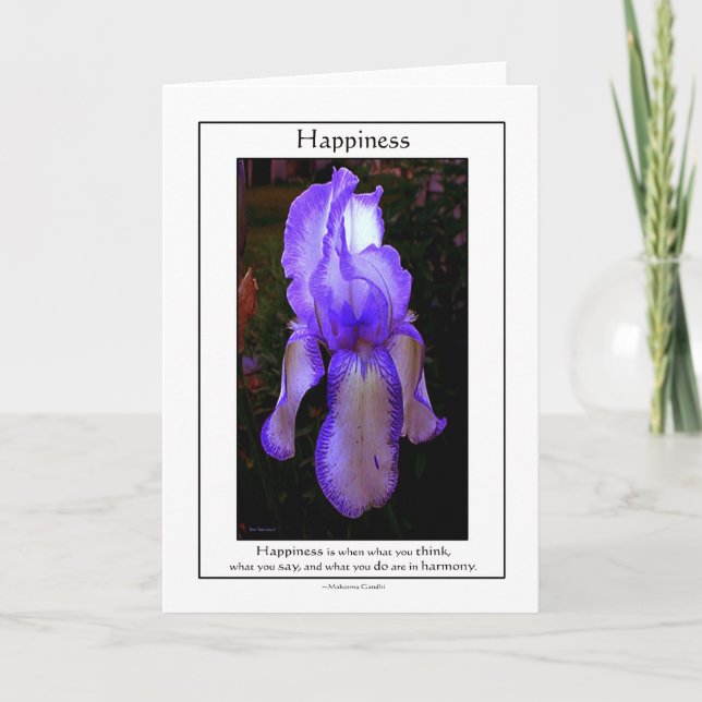 Tarjeta La felicidad es cuando… (Anverso)