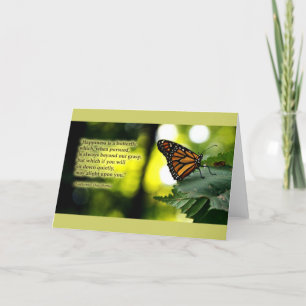 Tarjeta La felicidad es una mariposa