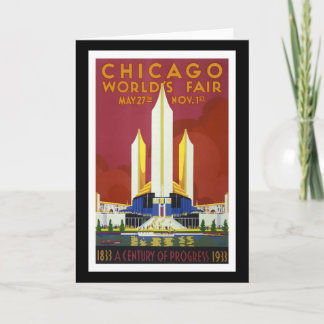 Tarjeta La "feria de mundo, Chicago, 1933" vintages