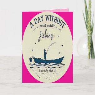 Tarjeta La Fiesta de Cumpleaños de un Pescador
