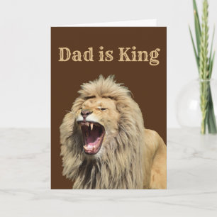 Tarjeta La fiesta del Día del Padre: Papá es el Rey