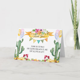 Tarjeta La fiesta nupcial de la ducha le agradece