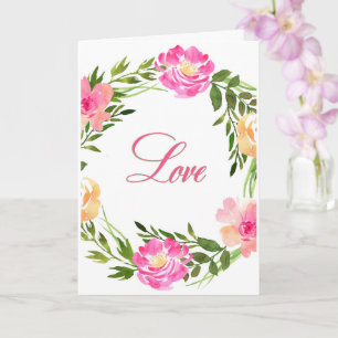 Tarjeta La flor de amor fue el día de la madre