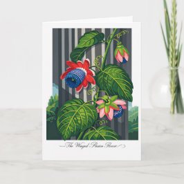 Tarjeta La Flor de la Pasión Alada — Reinterpretación Botá