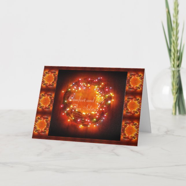 Tarjeta La flor de las luces del solsticio de invierno es  (Anverso)