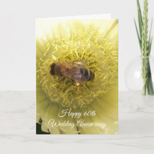 Tarjeta La flor personalizada 60° aniversario Boda