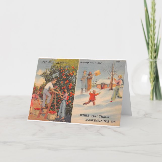 Tarjeta La Florida en invierno (Anverso)