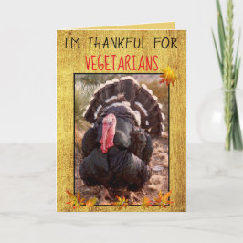 Tarjeta La foto turca del Día de Acción de Gracias vegetar