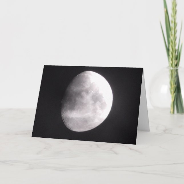 Tarjeta La fotografía lunar te ama (Anverso)