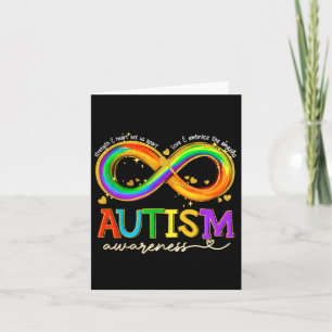 Tarjeta La Fuerza De Conciencia Del Autismo Y El Corazón N