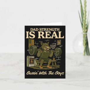 Tarjeta La Fuerza De Papá Es Un Negocio Real Con Los Niños